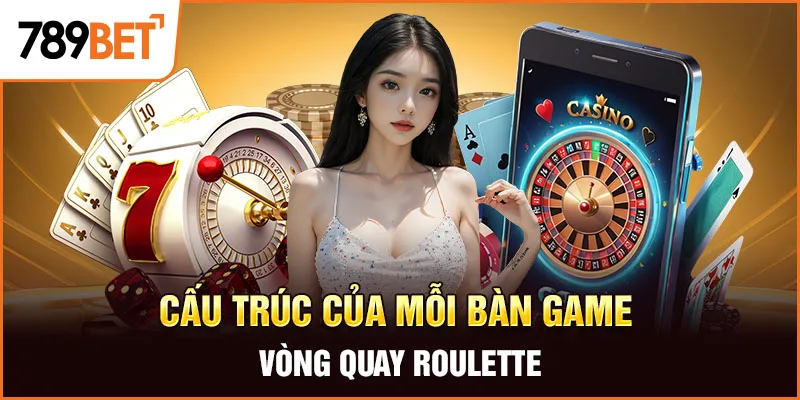 Cấu trúc của mỗi bàn game vòng quay Roulette Cấu trúc của mỗi bàn game vòng quay Roulette